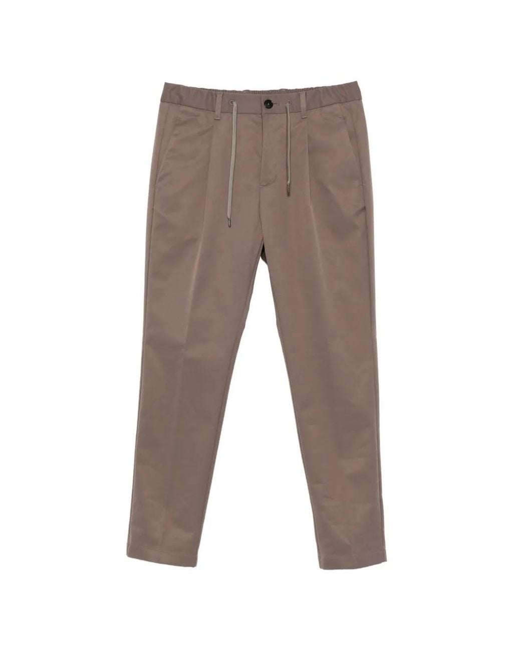 Herno Gray Polyester Regular Fit Pants for men