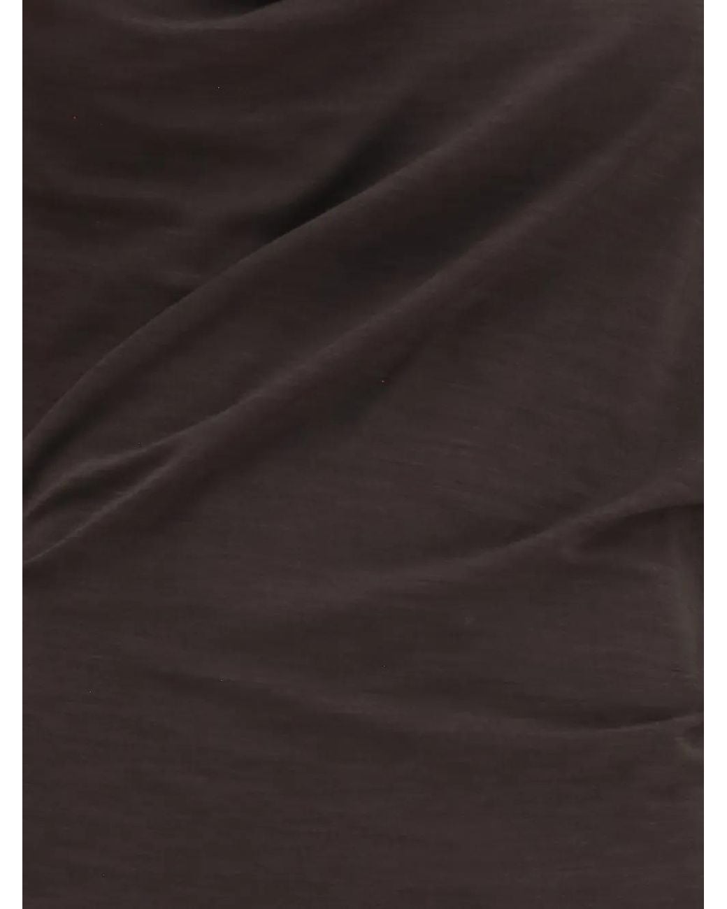 Brunello Cucinelli Black Techno Wool Jersey Dress With Draping And Monili
