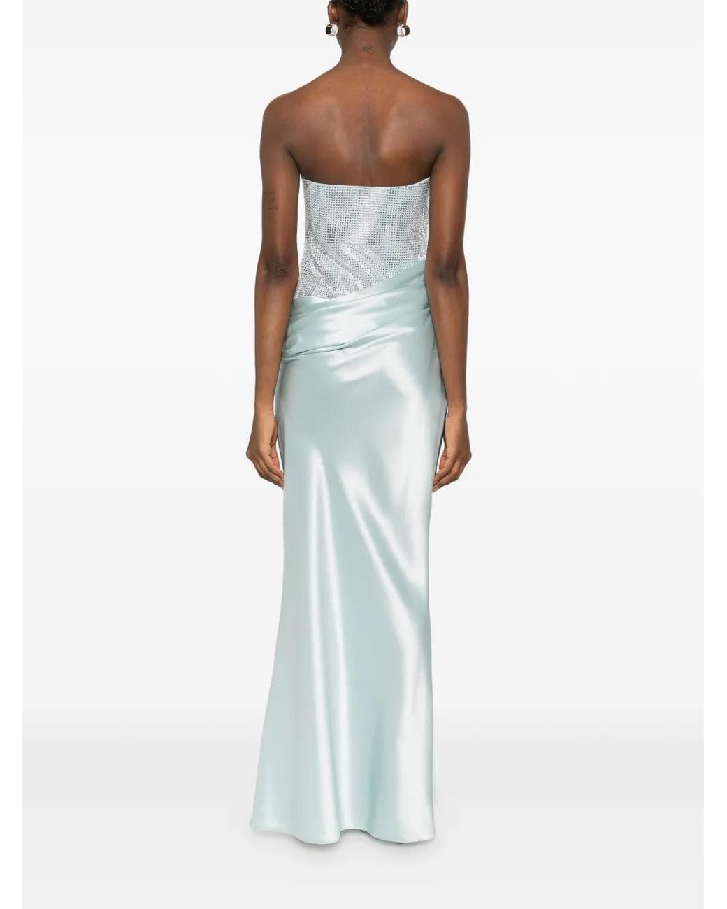 retroféte Blue Alexandra Embellished Dress