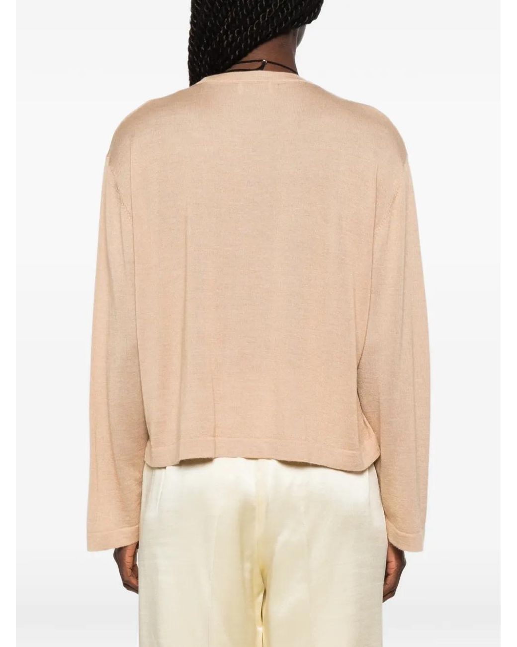Soft Goat Natural Crew-Neck Sweater
