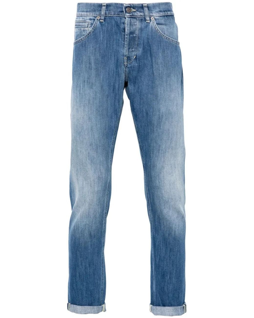 Dondup Blue George Mid-Rise Skinny Jeans for men
