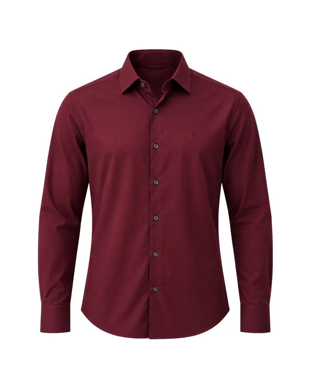 Calvin Klein Red Long-Sleeve Button-Down Shirt for men