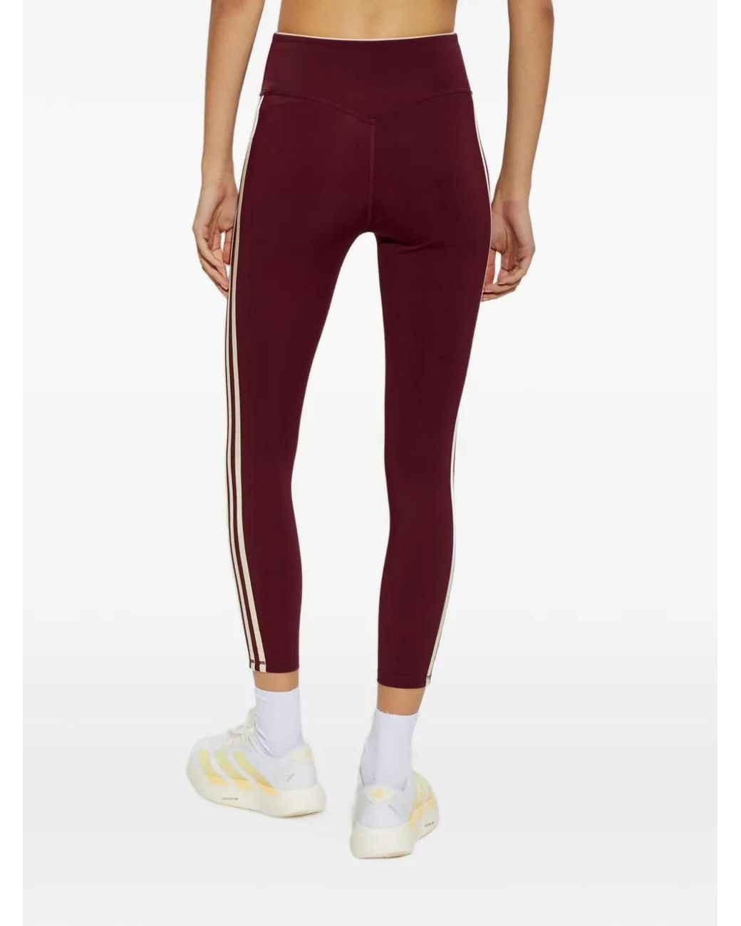 Adidas Red Originals Sport Superstar Logo-Print Leggings