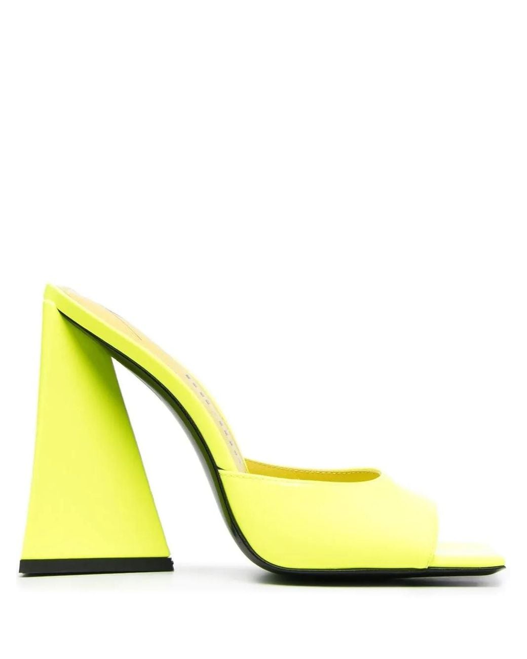 The Attico Yellow Devon 115Mm Mule