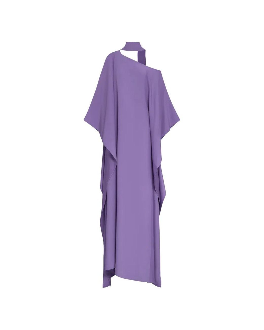 Taller Marmo Purple Barths One-Shoulder Maxi Dress