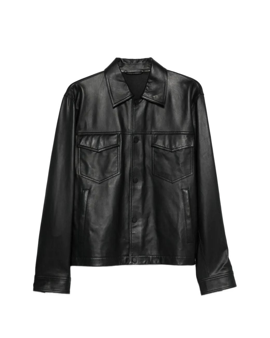 Emporio Armani Black Button Pocket Jacket for men