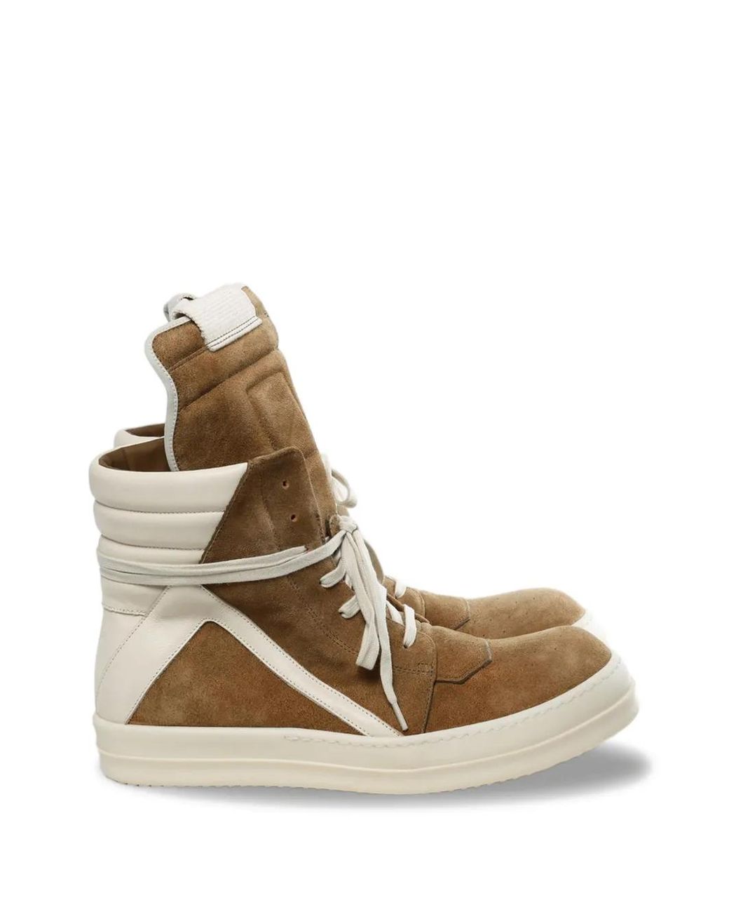 Rick Owens Natural Temple Geobasket Sneakers for men