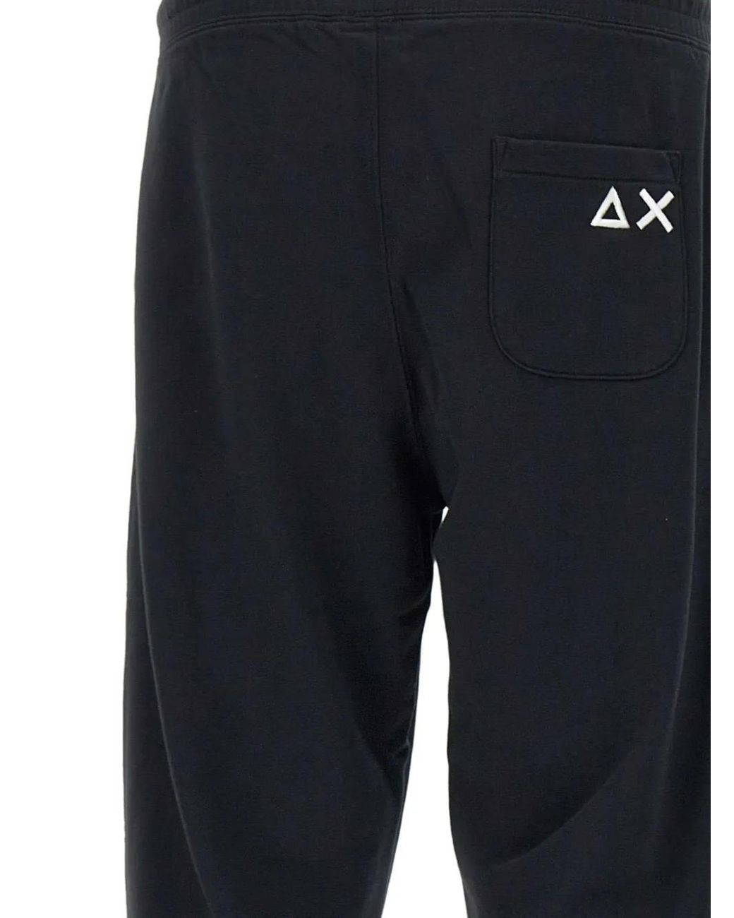 Sun 68 Blue Drawstring Track Pants for men