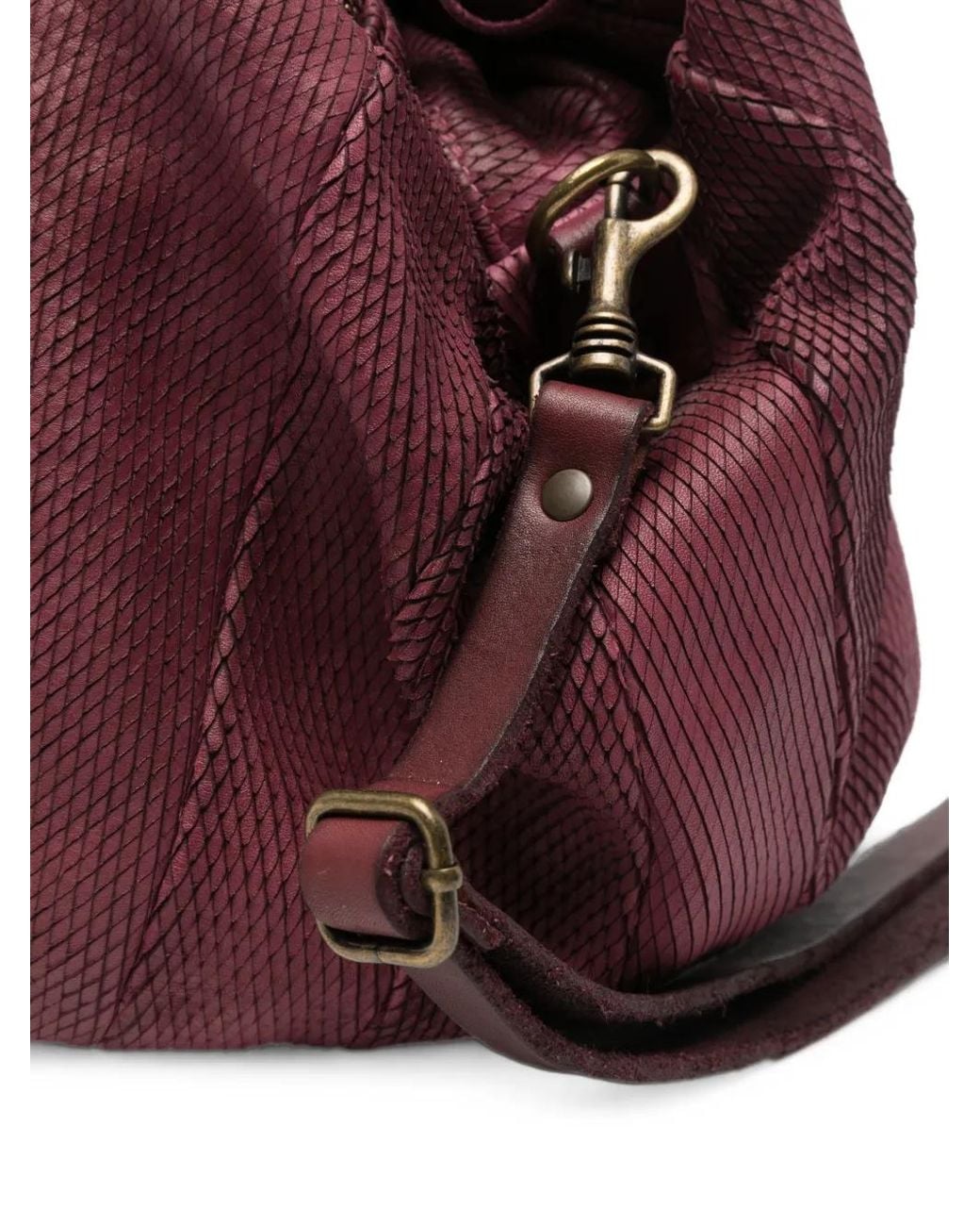 SOMMET Purple Medium Petalino Laser-Cut Shoulder Bag