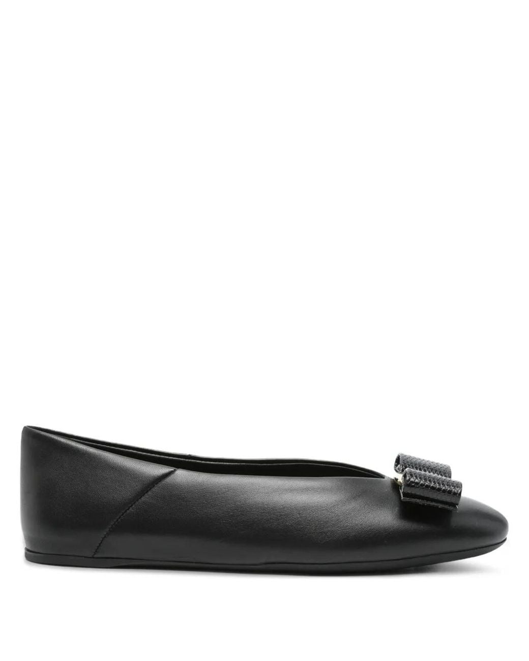 Ferragamo Black Ballet Flats