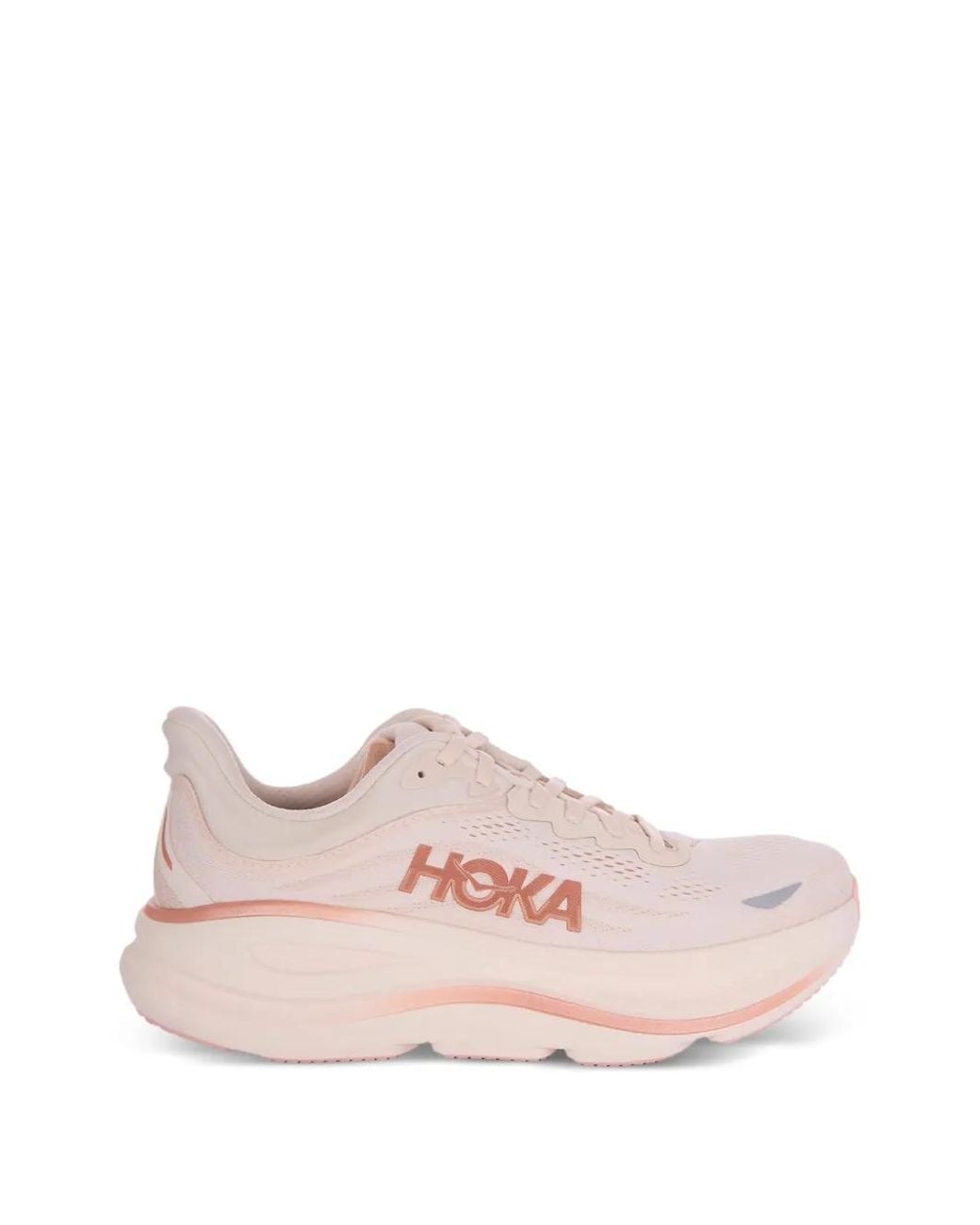 Hoka One One Pink Bondi 9 Sneakers