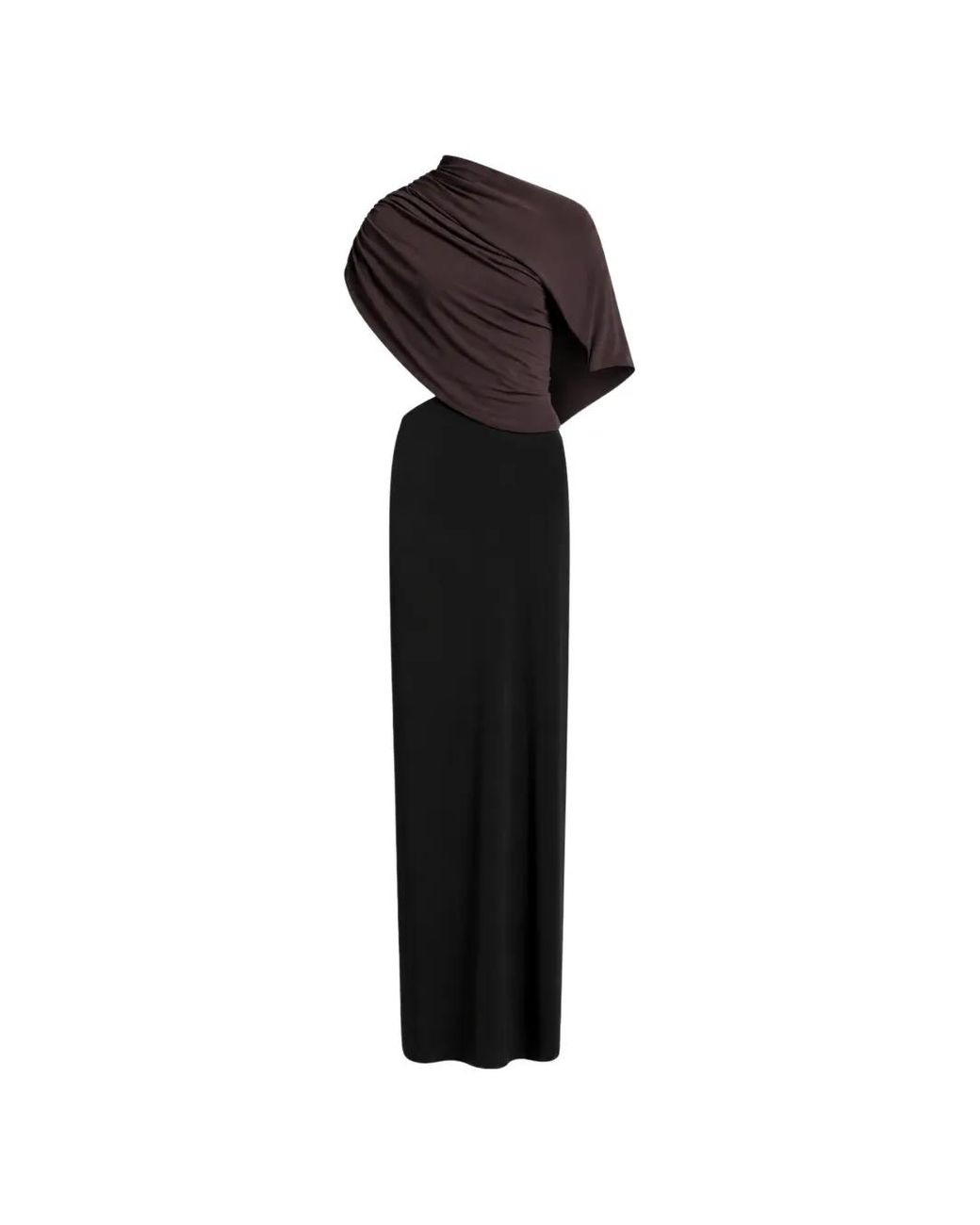 Robe Courte À Design Drapée Alberta Ferretti en coloris Black