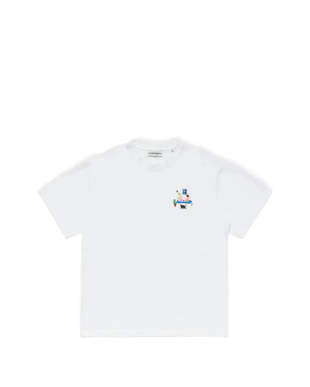 Carne Bollente White Rear Window Embroidered T-Shirt