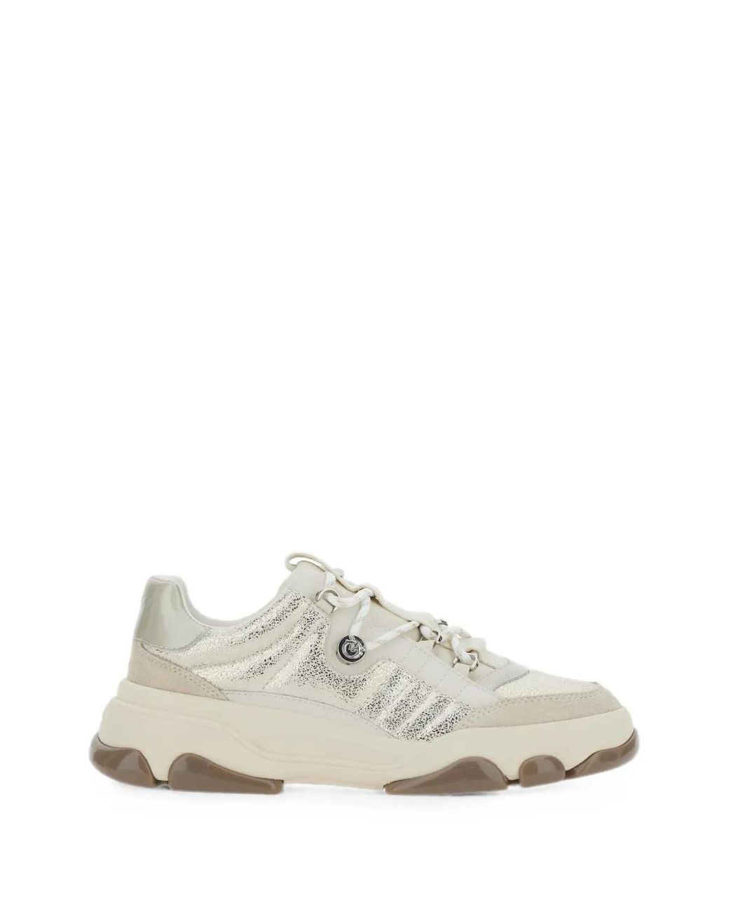 Pinko White Sneakers Athena 01 Suede Cow Leather Trainers