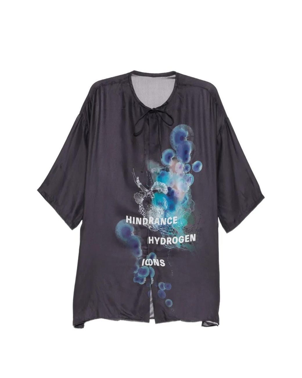 Yohji Yamamoto Blue Gusseted Short-Sleeve Shirt for men