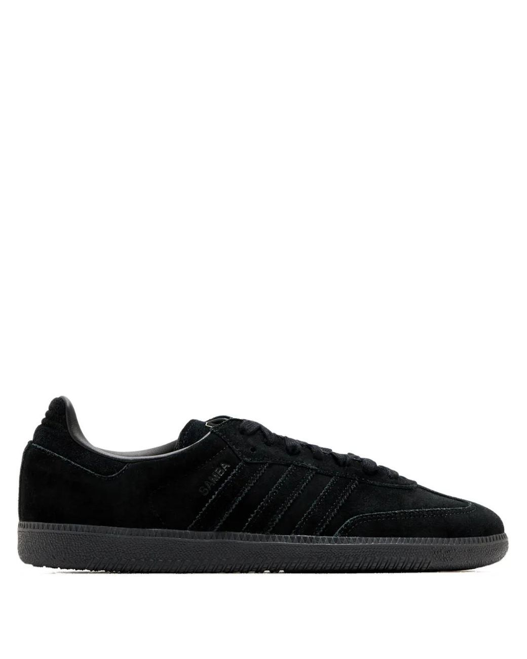 Adidas Black Samba Suede-Leather Sneakers