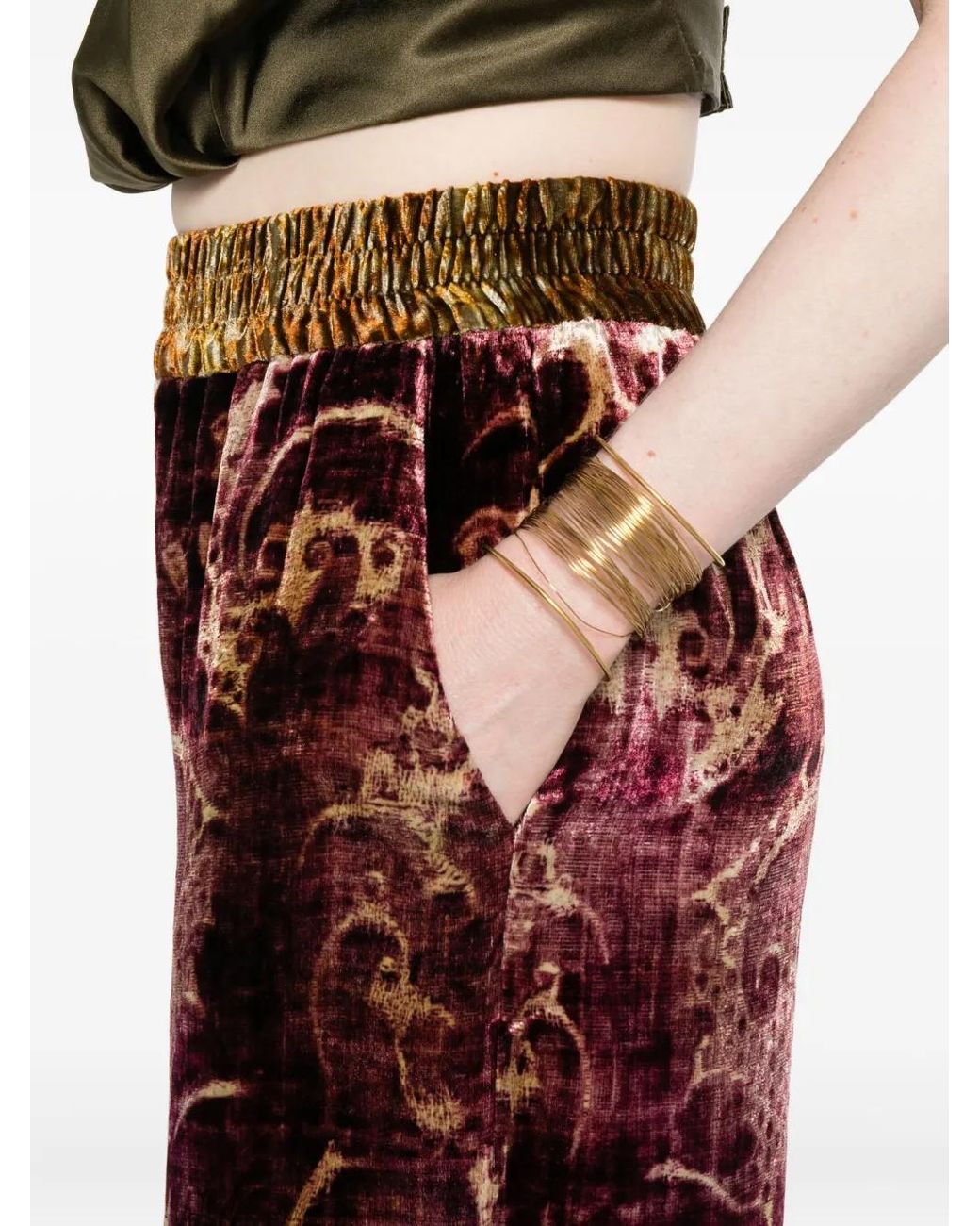 Pierre Louis Mascia Purple Kanpur Trousers