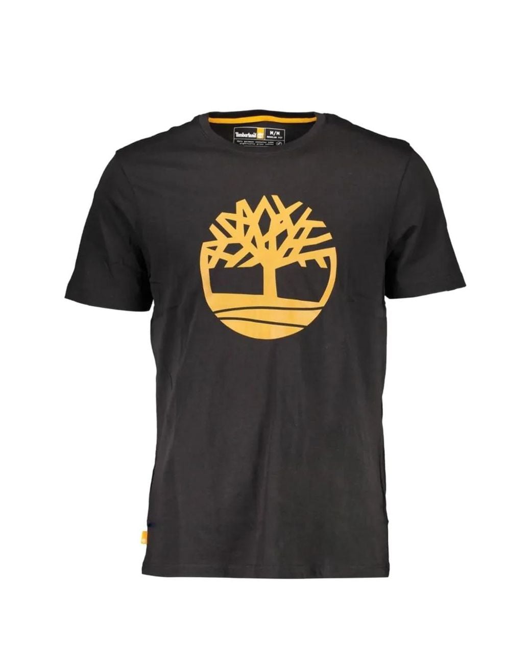 Timberland Black Logo-Print T-Shirt for men