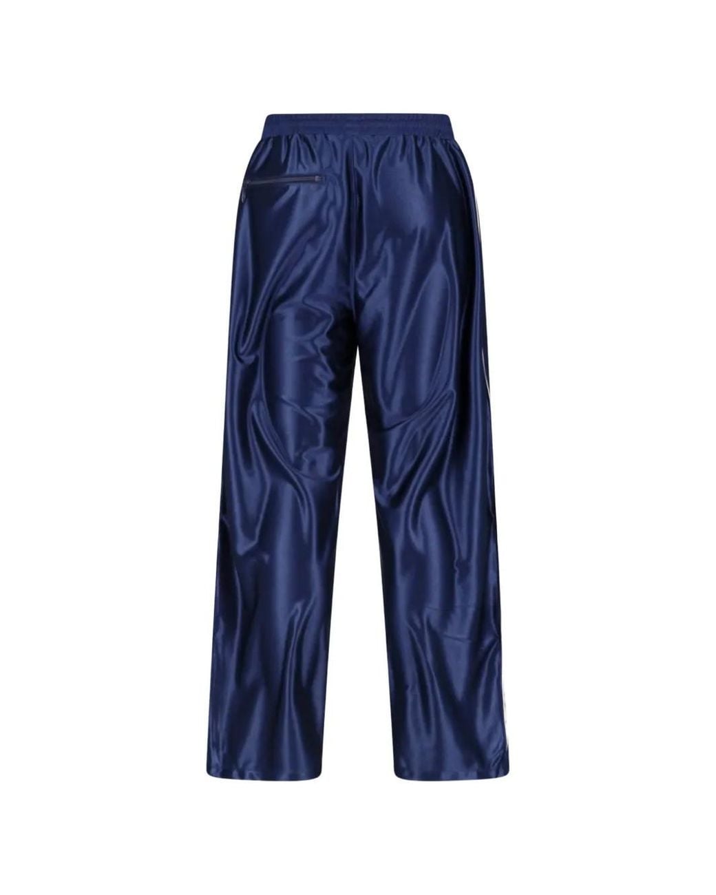Needles Blue Pantalon De Jogging Satiné À Broderies for men