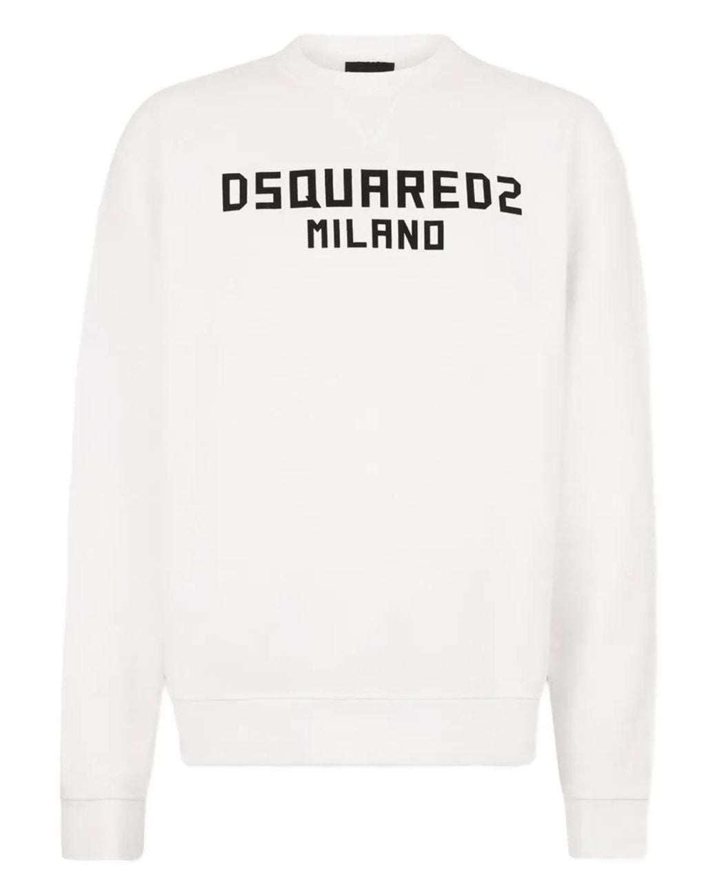 DSquared² White Milano Cool Fit Crewneck for men