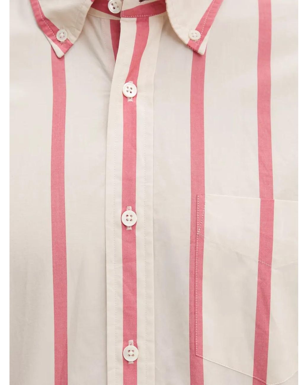 Gant Pink Vertical-Stripe Button-Down Shirt for men