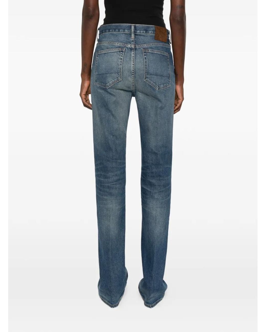 Tom Ford Blue Lightened Effect Trousers