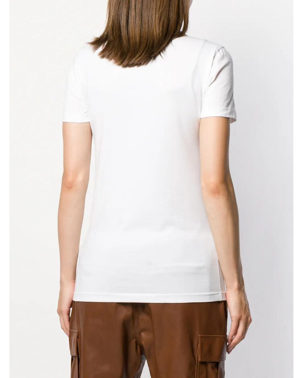 Brunello Cucinelli Basic T-Shirt in het White