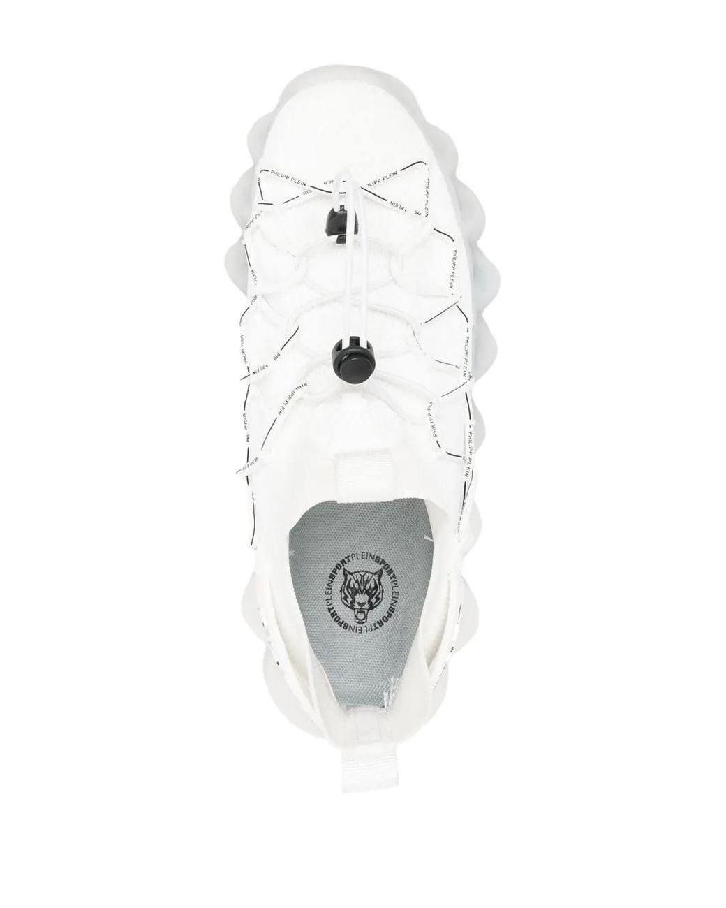Philipp Plein White The Bubble Gen.X.02 Tiger Sneakers
