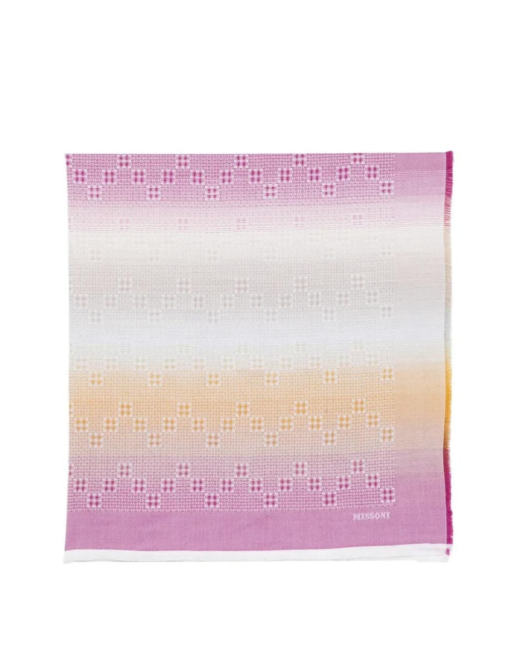 Missoni Purple Square-Shape Scarf