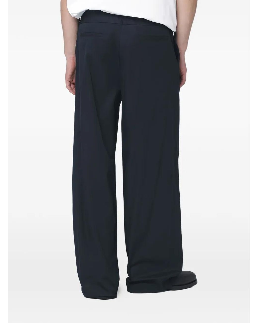 Jil Sander Blue Elasticated Trousers for men