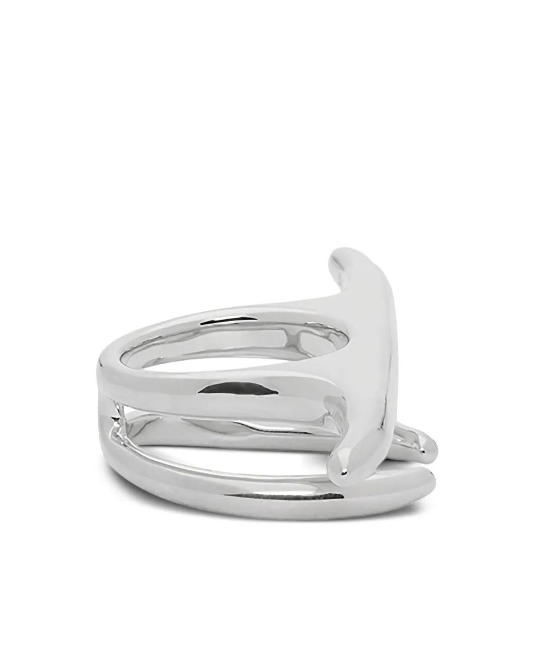 Ambush Ring Mit Fließendem Design in White für Herren