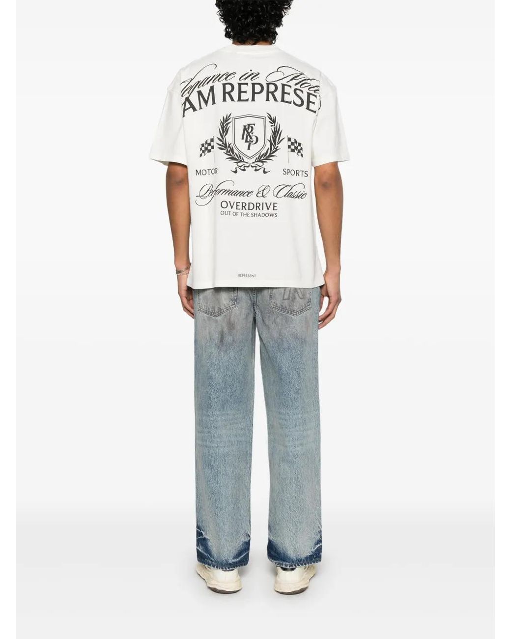 Represent White Crest T-Shirt for men