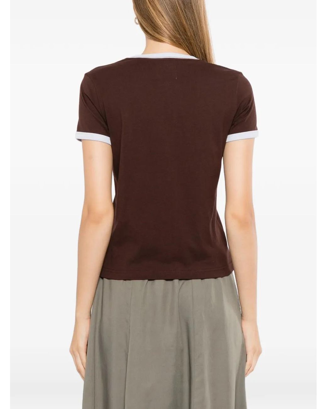 SPORT b. by agnès b. Brown Logo-Print T-Shirt