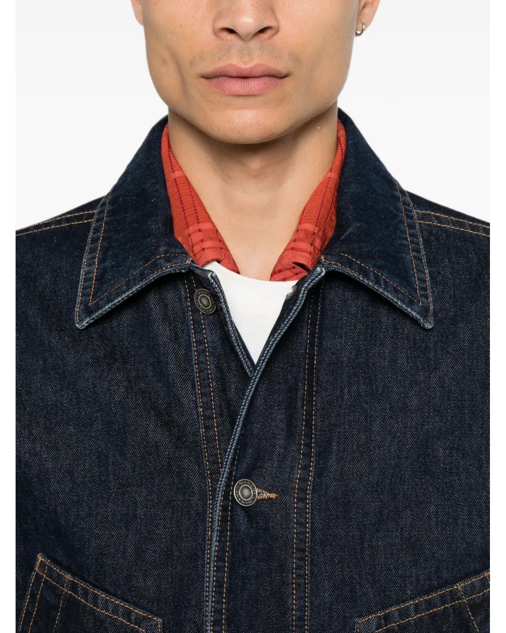 Isabel Marant Jorest Denim Jack in het Blue voor heren