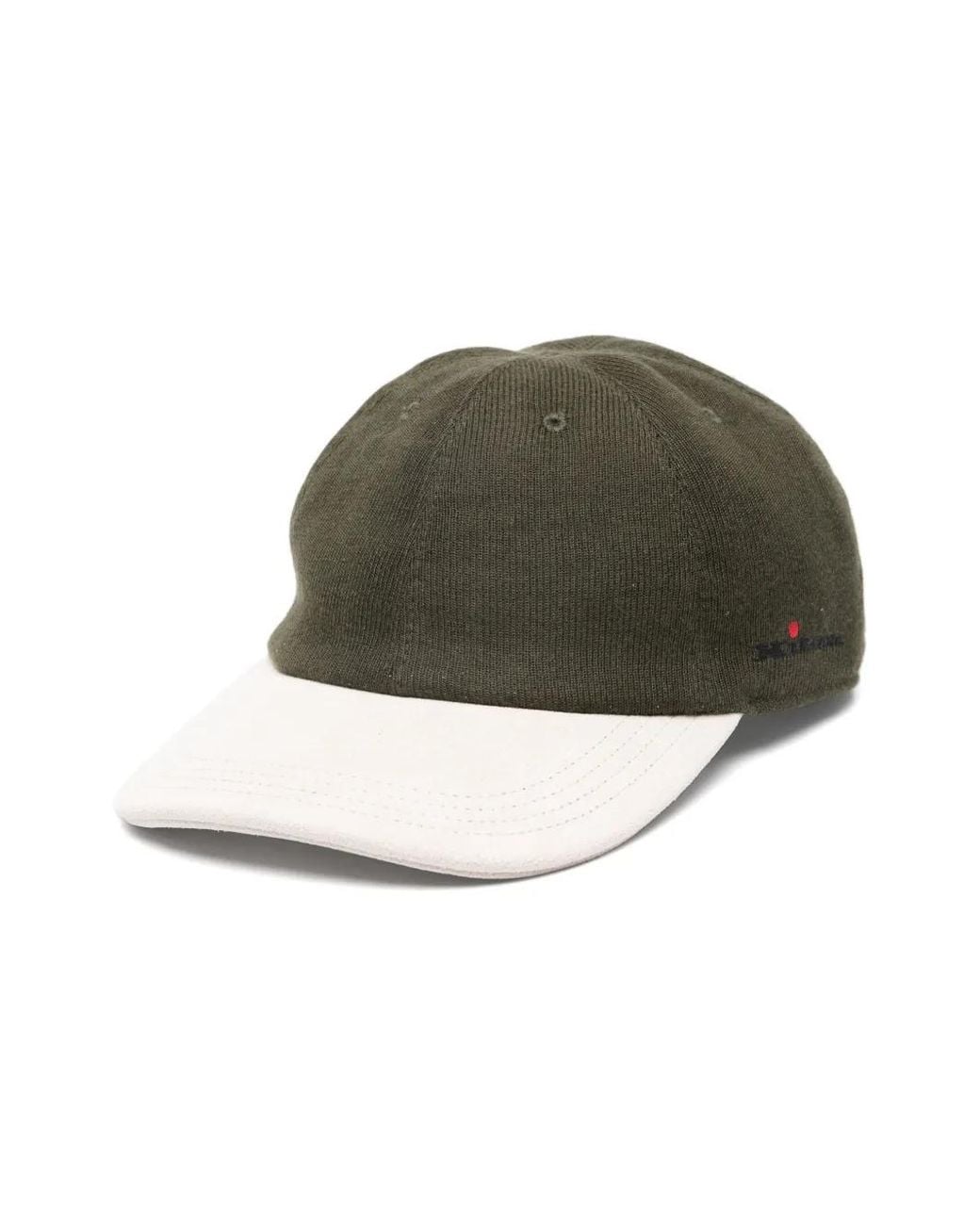 Kiton Green Logo-Embroidered Cap for men