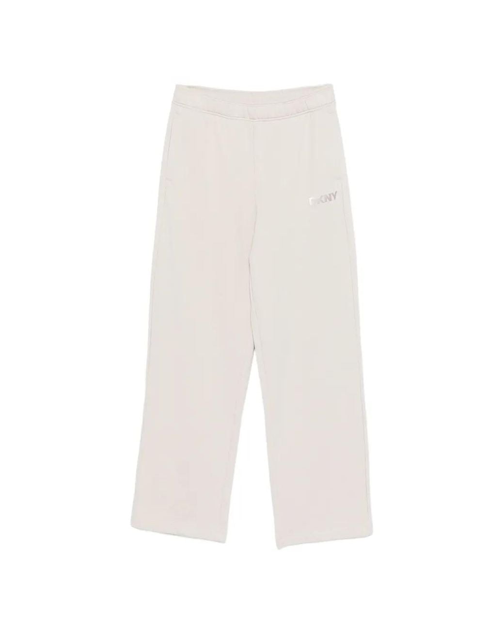 DKNY White Logo-Detail Pocket Track Pants
