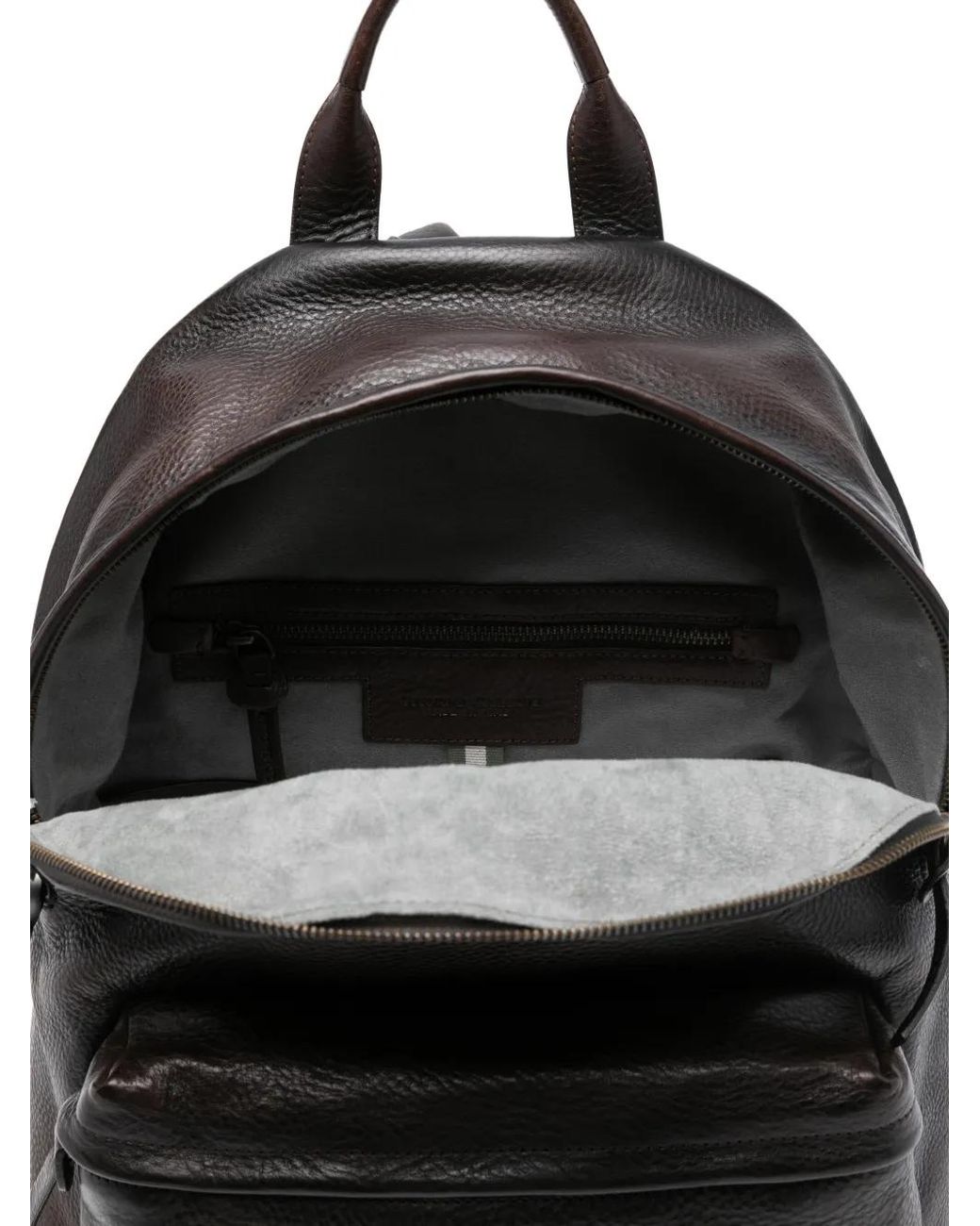 Officine Creative Black "Oc Pack 001" Leather Backpack for men