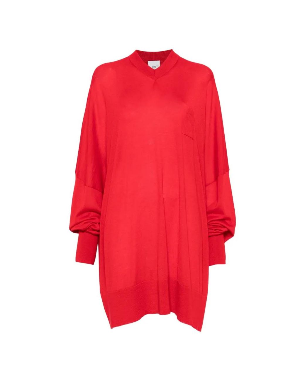 Pull Oversize À Col V ROT en coloris Red