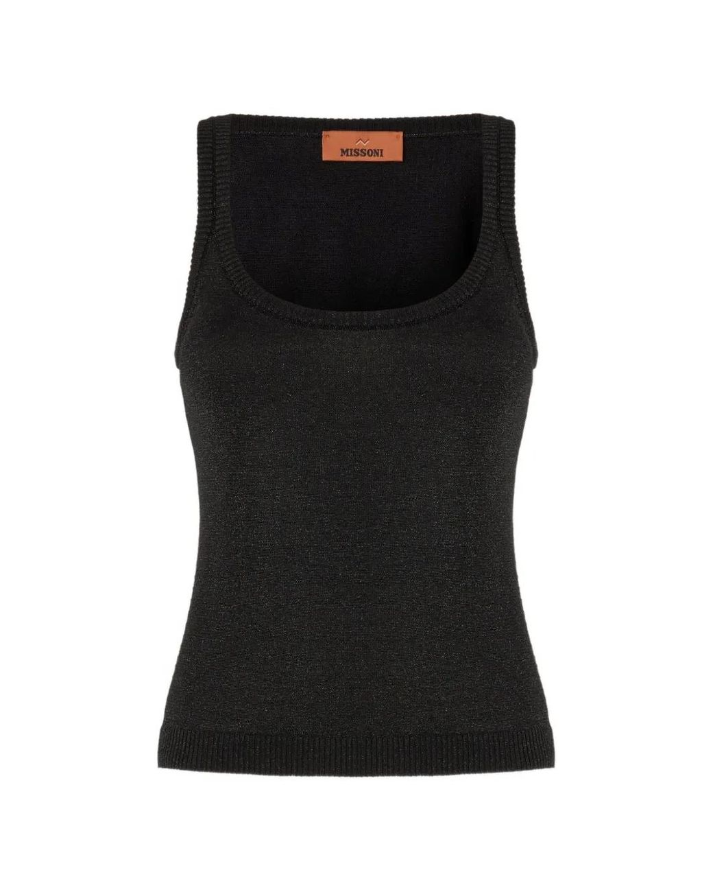 Missoni Black Square-Neck Tank Top