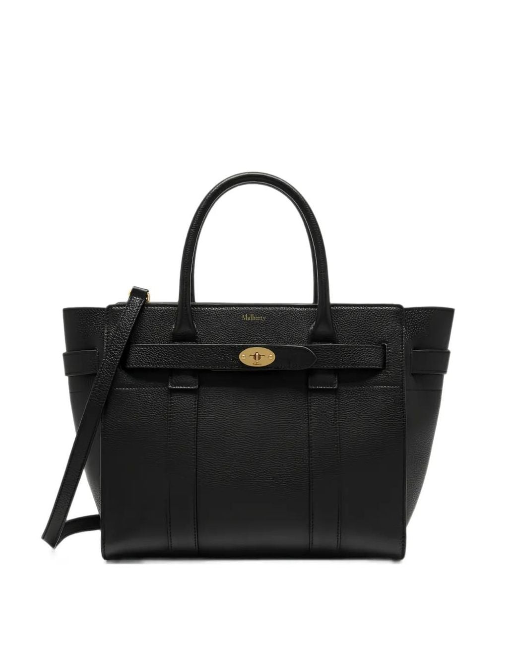 Mulberry Black Small Bayswater Leather Tote Bag