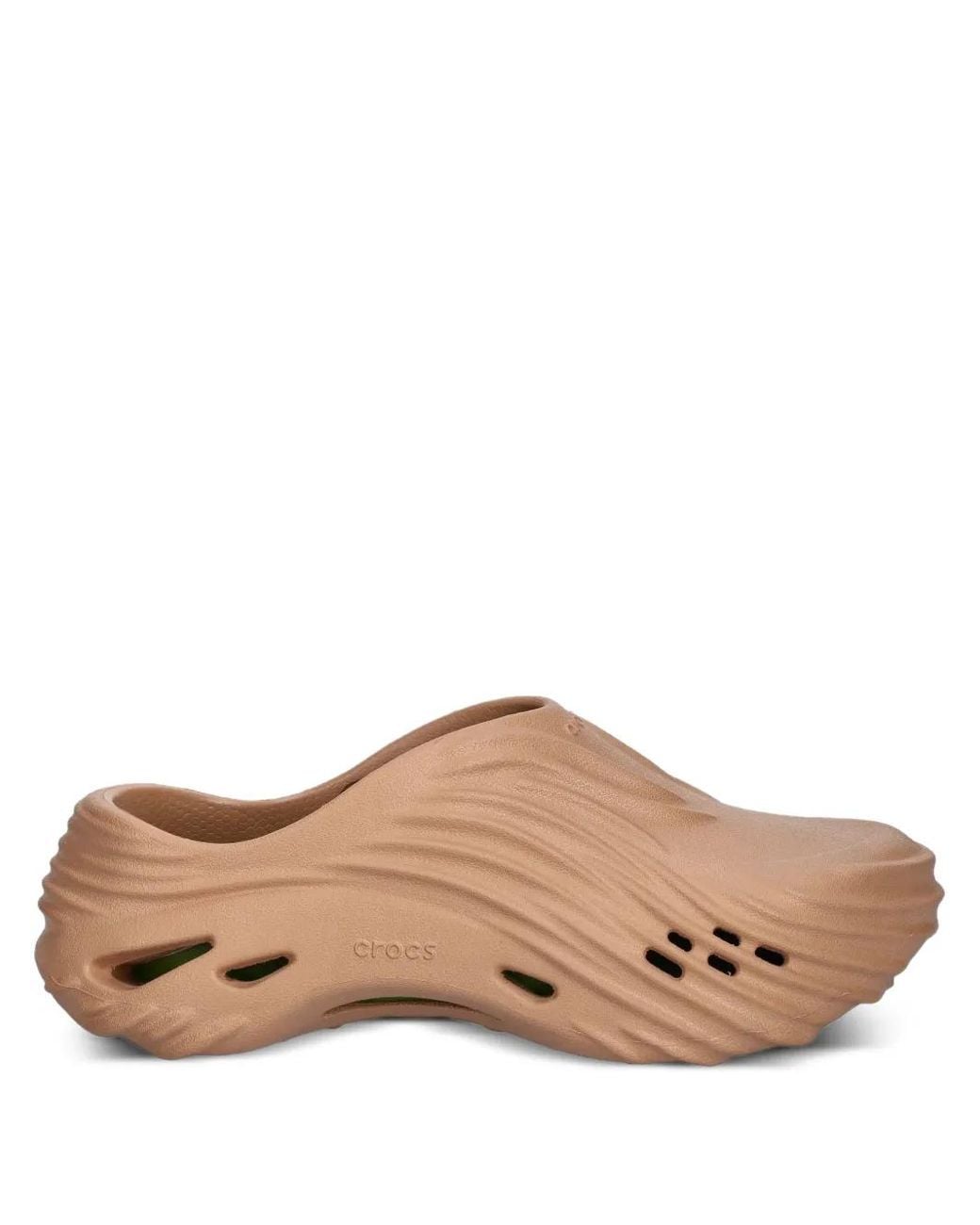 CROCSTM Brown Ridged Slides
