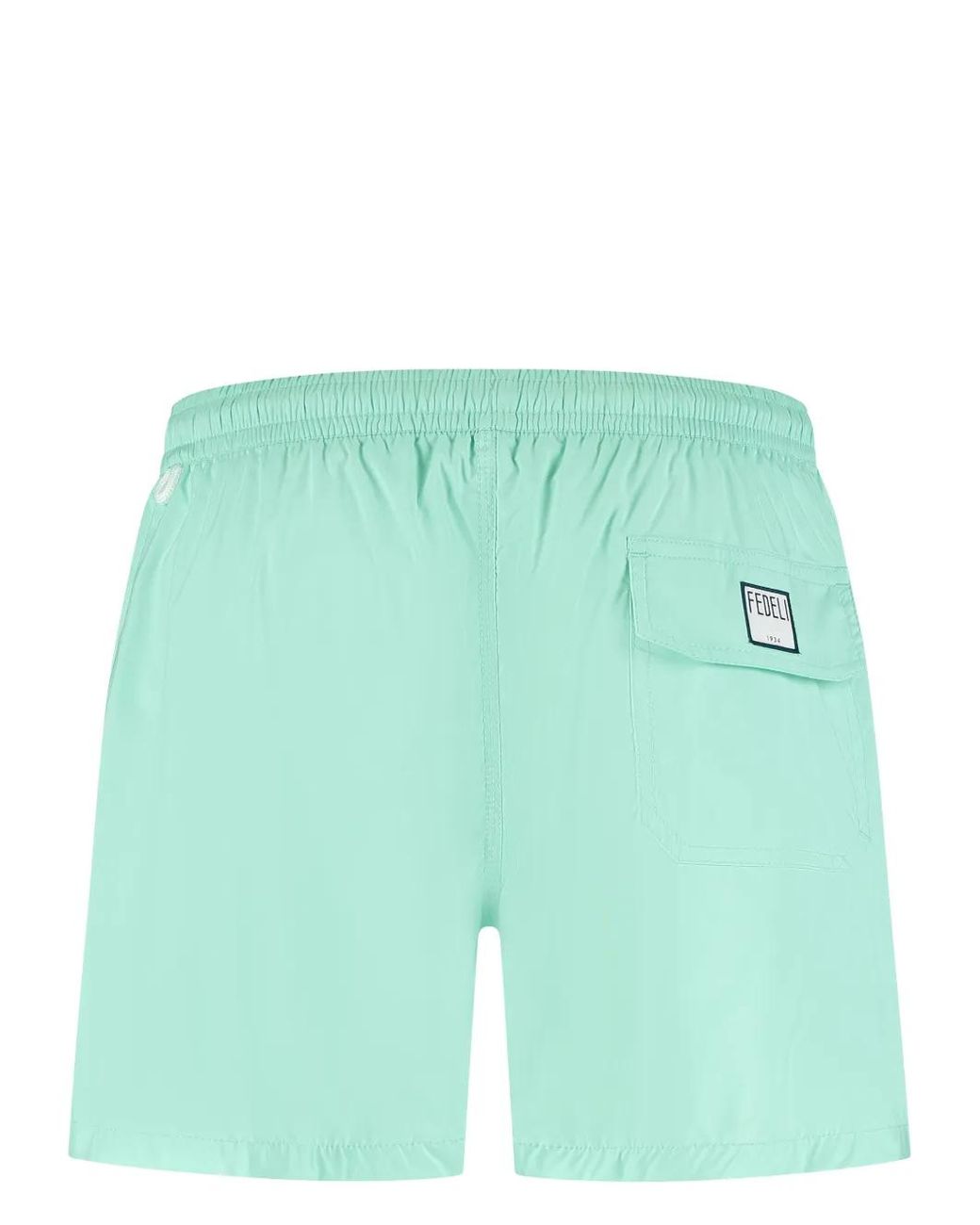 Fedeli Badeshorts Mit Logo-Patch in Green für Herren