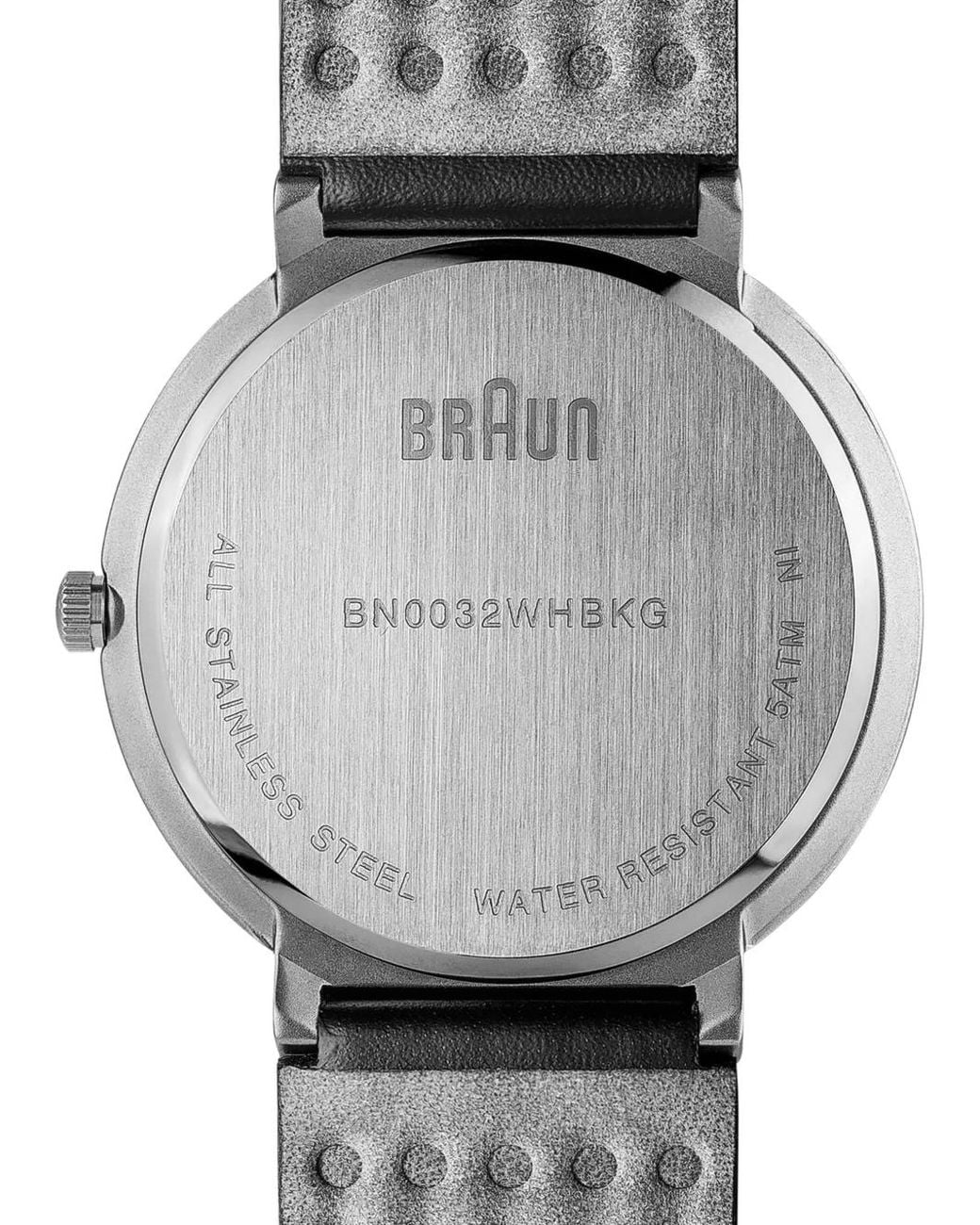 Braun Watches Gray Classic Leather 40Mm Watch for men
