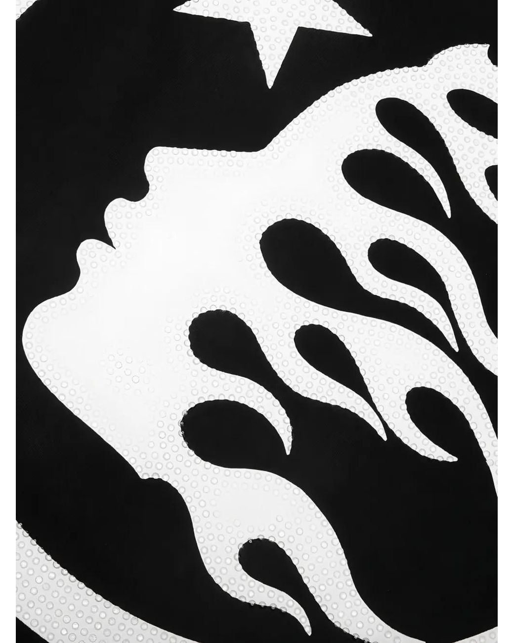 HELLSTAR Black Rhinestone-Embellished Logo T-Shirt for men