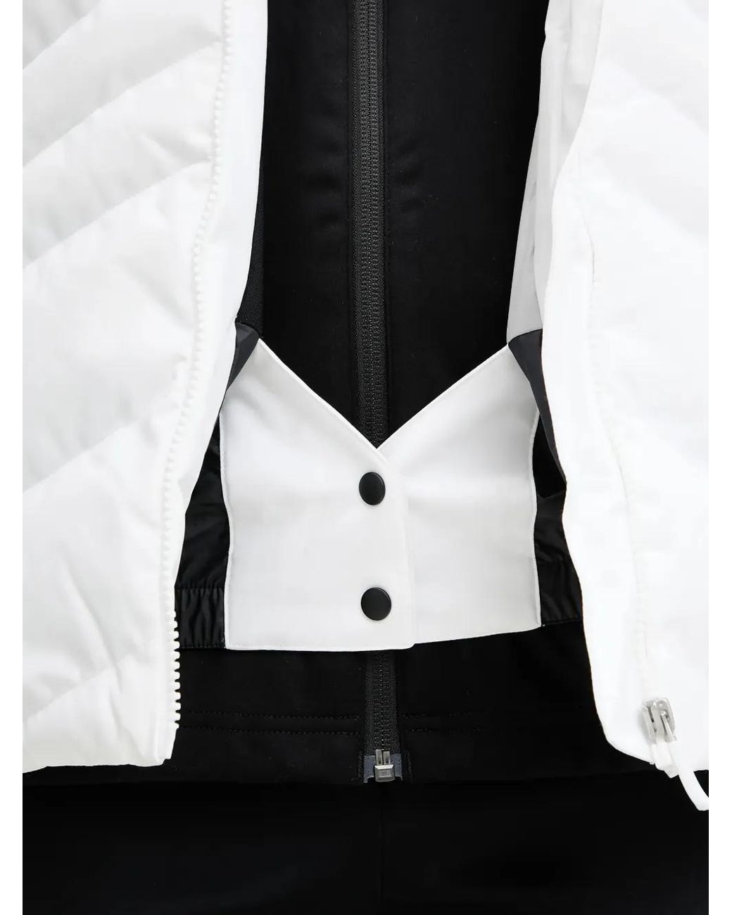 Rossignol White Staci Hooded Ski Jacket