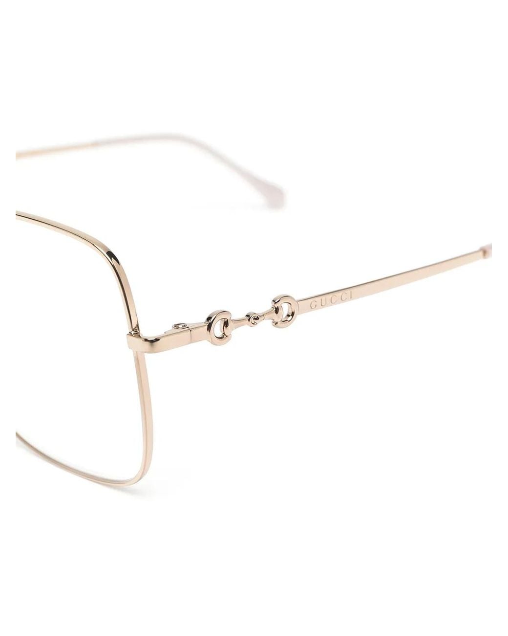 Gucci Multicolor Horsebit Wire-Frame Glasses