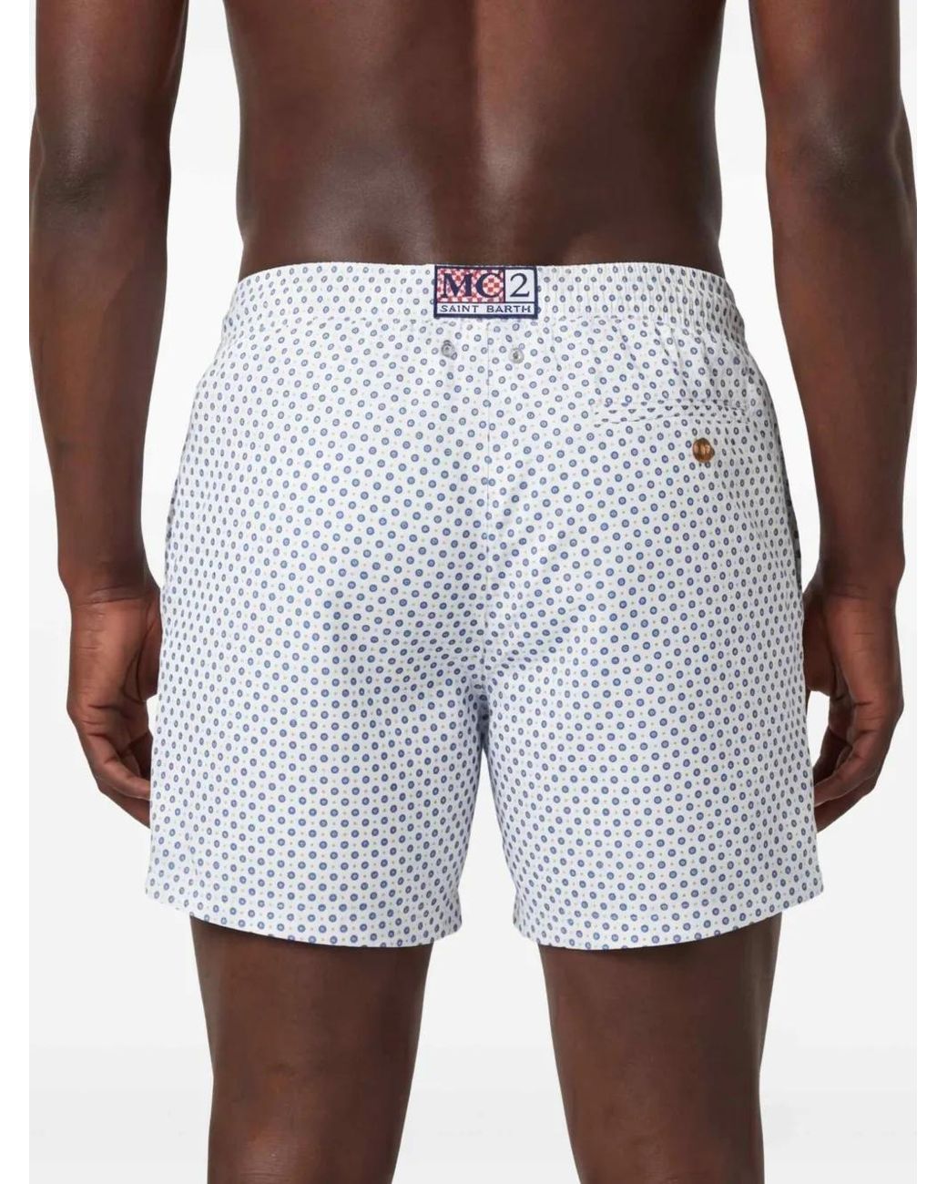 Mc2 Saint Barth White Lighting Micro Swim Shorts for men