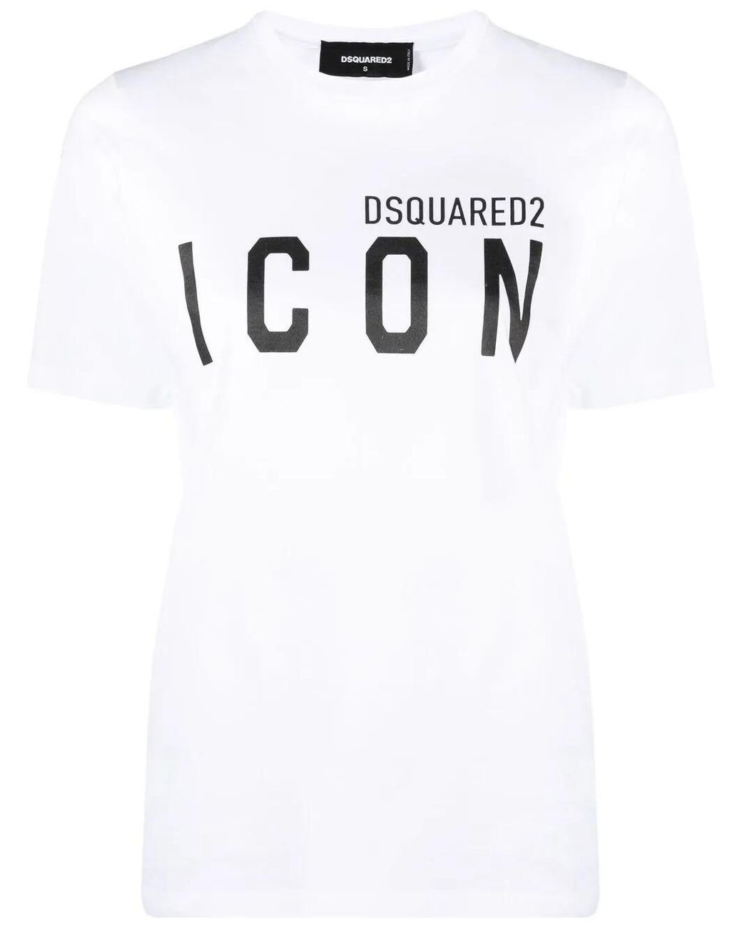DSquared² White Logo Cotton T-shirt