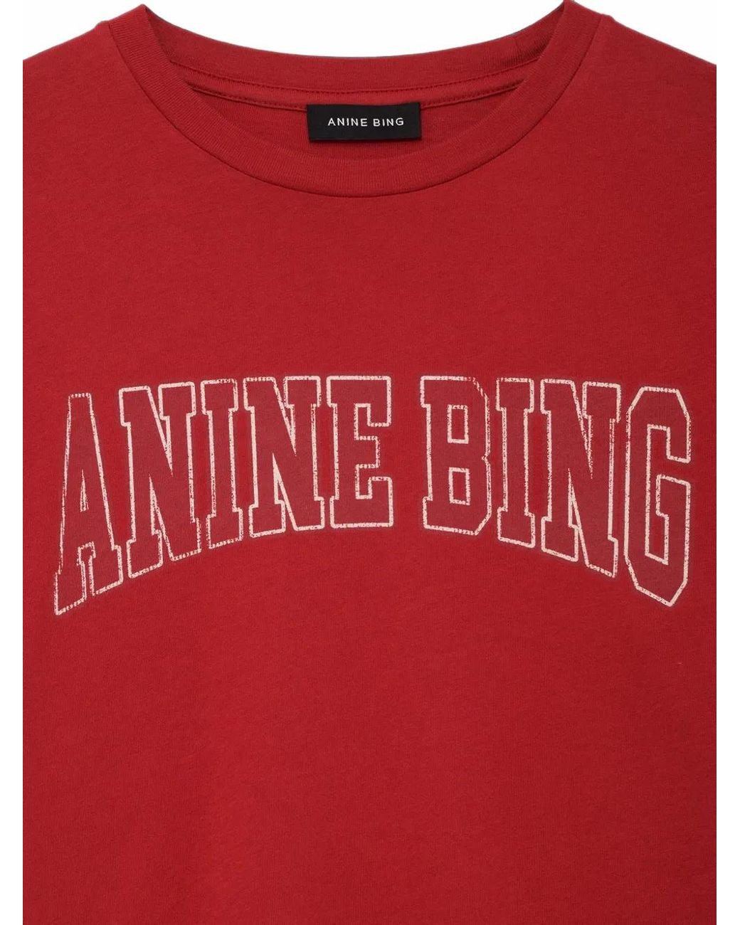 Anine Bing Red Shelley T-Shirt