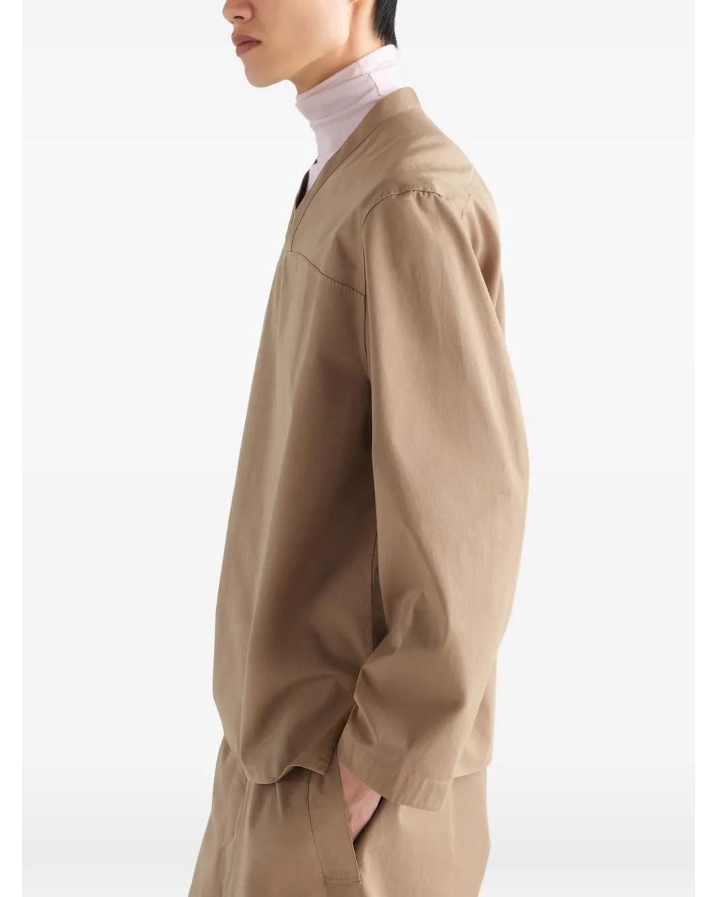 Lemaire Natural V-Neck Top for men